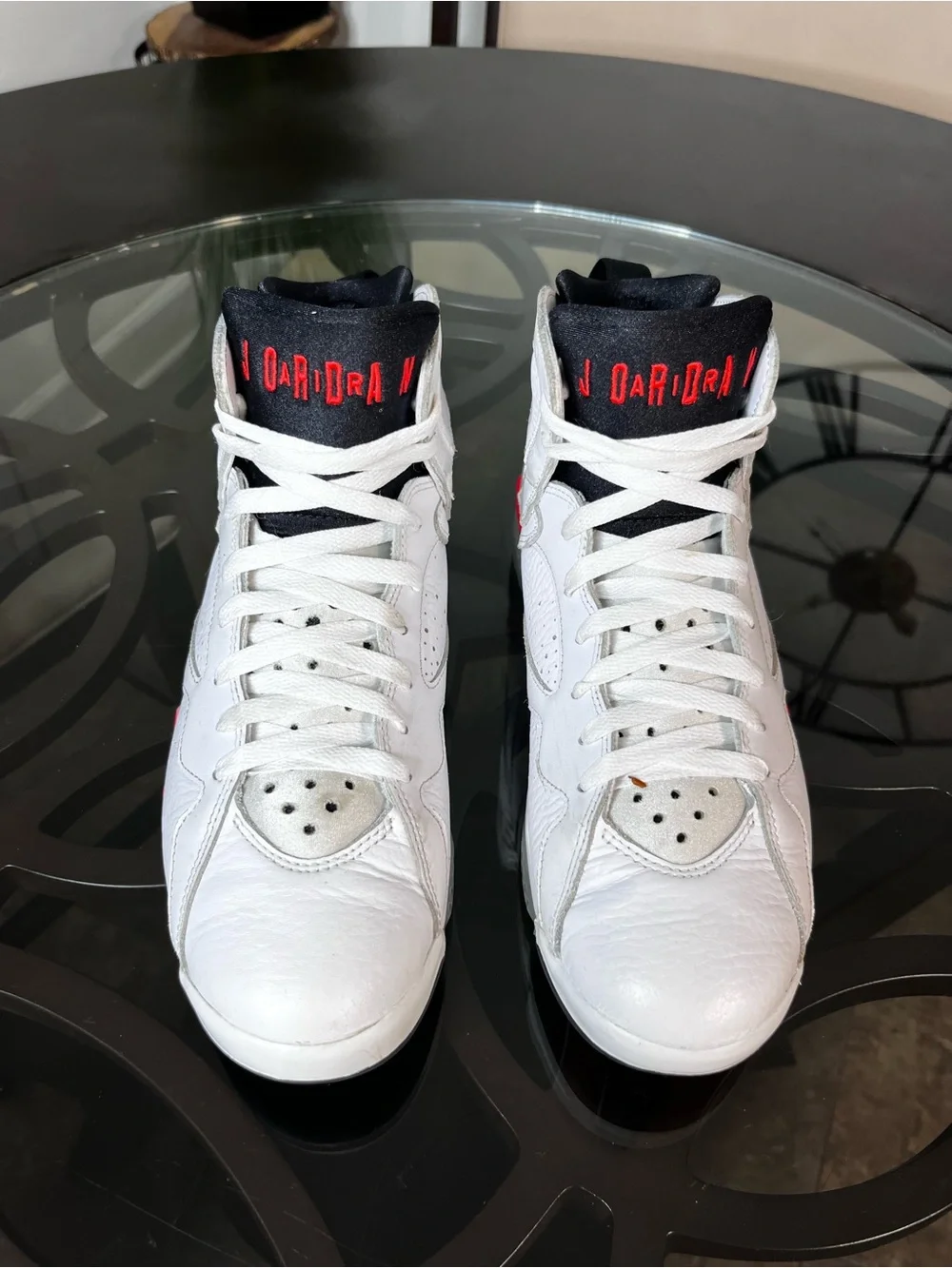 Nike Air Jordan 7 Retro White Infrared Men's Sz 9